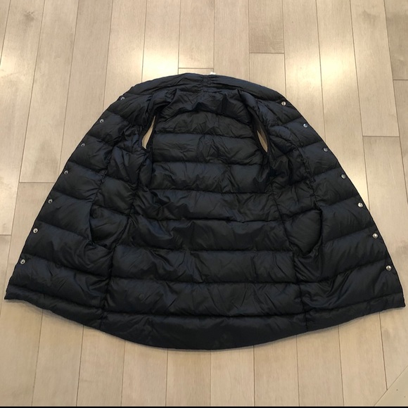 All days Lululemon Nylon/Goose Down Long Black Puffer Vest (Size 4) - Picture 3 of 6